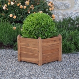 Manhattan Square Hardwood Planter